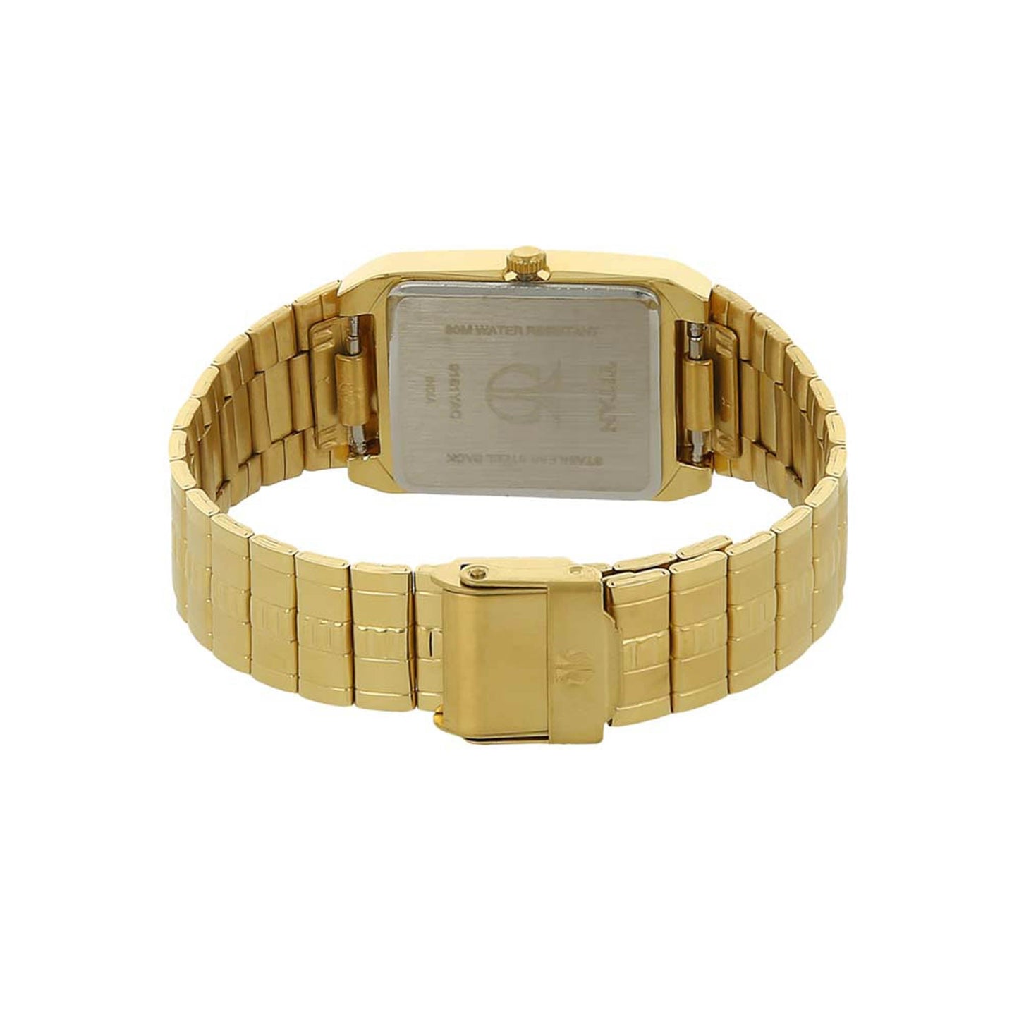Titan Black Dial Analog with Date Metal Strap watch forMen