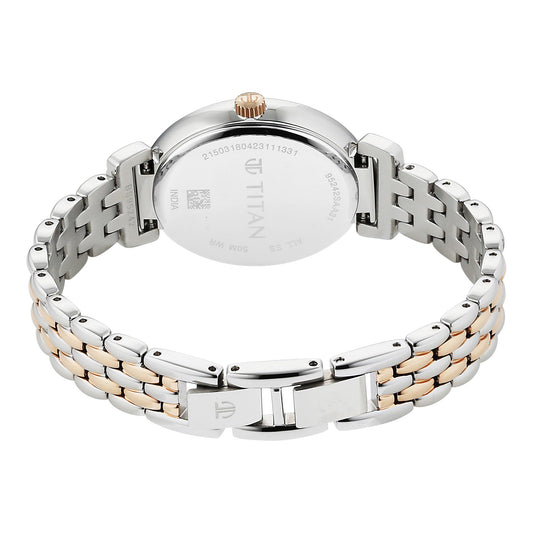 Titan Purple Mainline Ph2 Case Material Stainless Steel ShapeOval Women Watch (95242KM01)