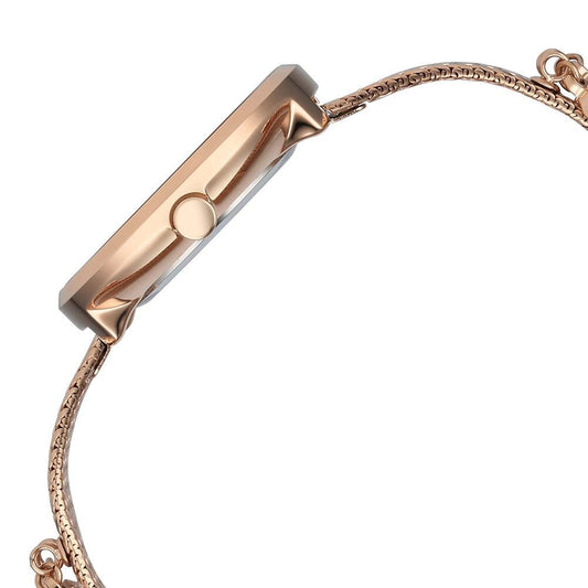 Titan Raga Memoirs Quartz Alog Mother Of Pearl Dial With Rose Gold Metal Strap Watch For Women (95253WM01)