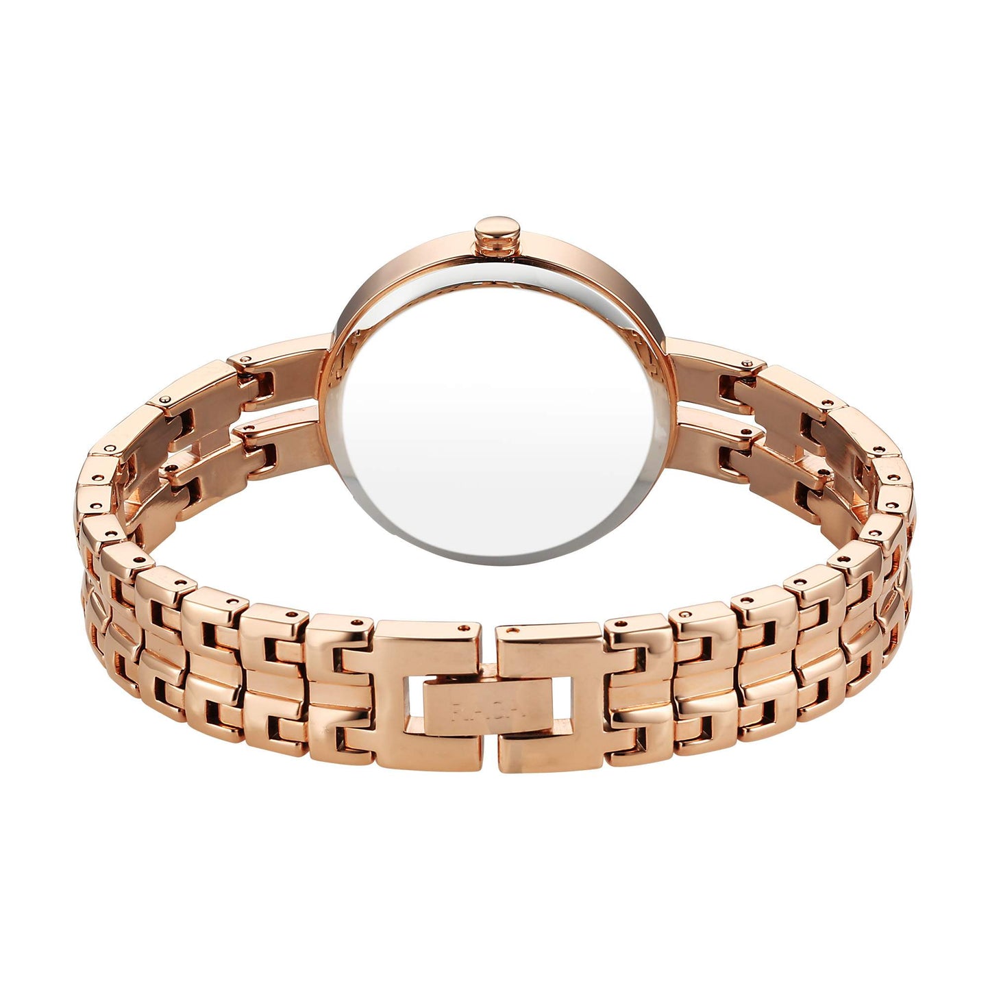 Titan Raga Rose Gold Dial Metal Strap Analog Watch for Women