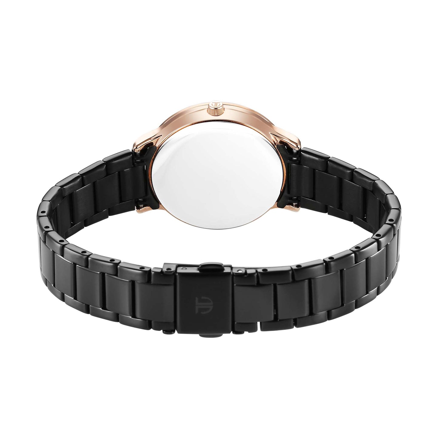 Titan Glamour Quartz Analog Black Dial Black Stainless Steel Strap Watch For Women