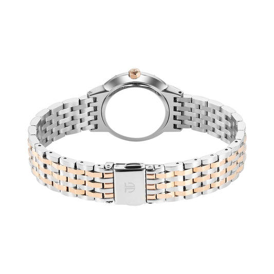 Titan Glamour Quartz Analog Mother Of Pearl Dial Two Toned Stainless Steel Strap Watch For Women