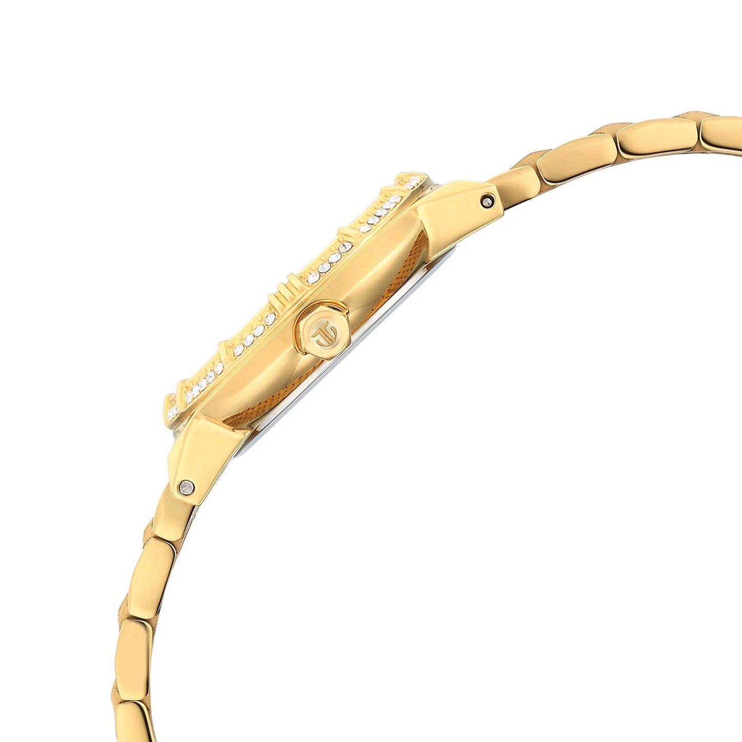 Titan Glamour Quartz Analog Brown Dial Golden Stainless Steel Strap Watch For Women