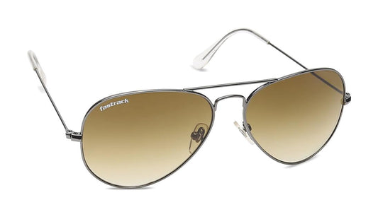 Gun metal Aviator Men Sunglasses (M165BR18G|57)