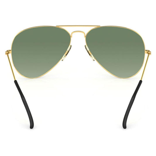 Gold Aviator Men Sunglasses (M165GR8P|57)