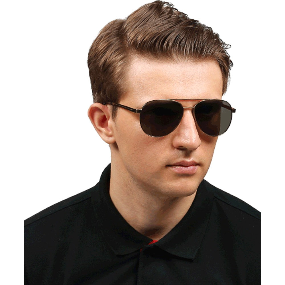 Green Aviator Unisex Sunglasses(M242GR4T)