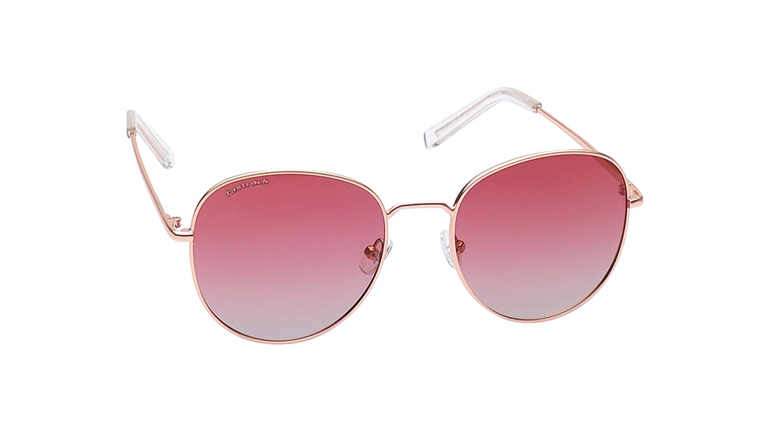 Gold Round Rimmed Sunglasses From Fastrack(M255PK10P)