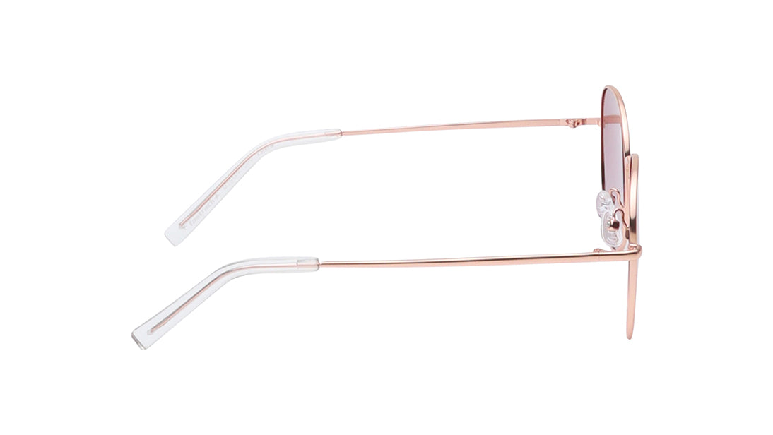 Gold Round Rimmed Sunglasses From Fastrack(M255PK10P)