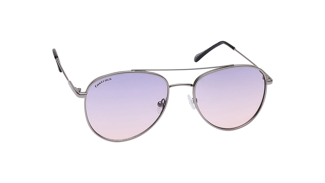 Grey Aviator Rimmed Sunglasses From Fastrack(M256PR5)