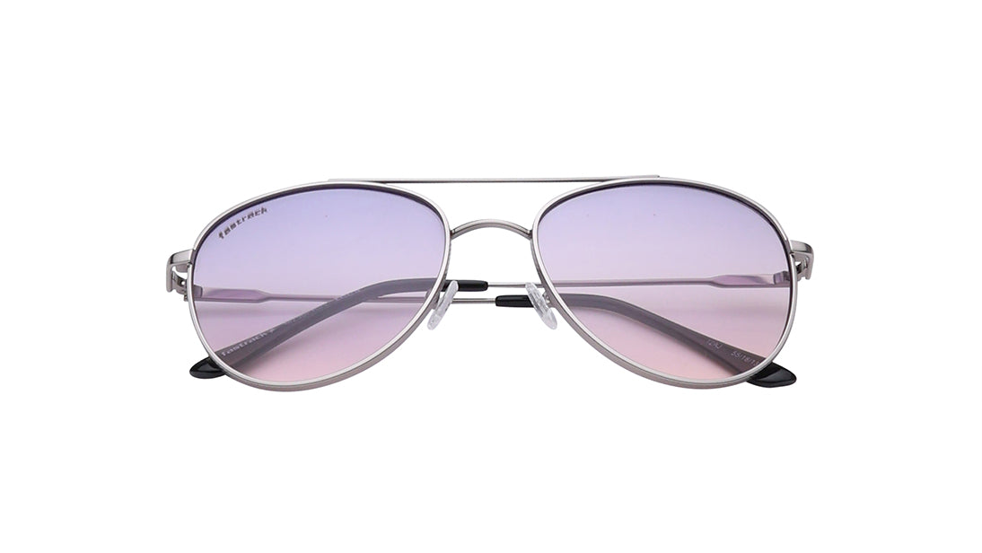 Grey Aviator Rimmed Sunglasses From Fastrack(M256PR5)