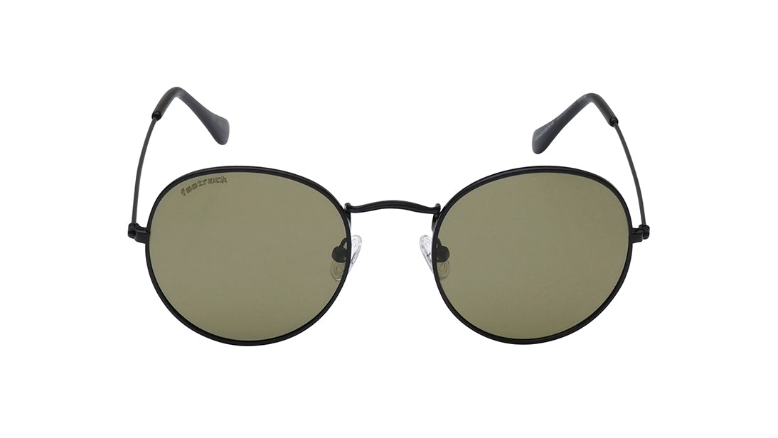 Black Round Rimmed Sunglasses From Fastrack(M259GR6P)