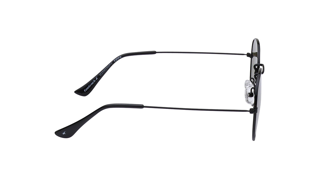 Black Round Rimmed Sunglasses From Fastrack(M259GR6P)