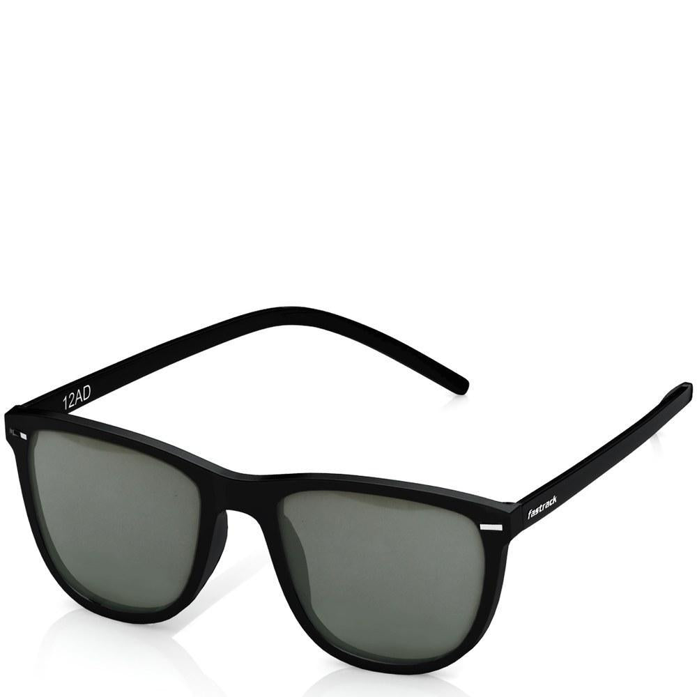 Black Wayfarer Men Sunglasses (P365GR3P|53)