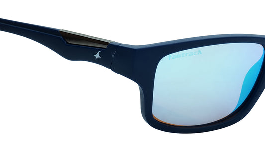 Brown and Blue Square Rimmed Sunglasses From Fastrack (P448BR8)