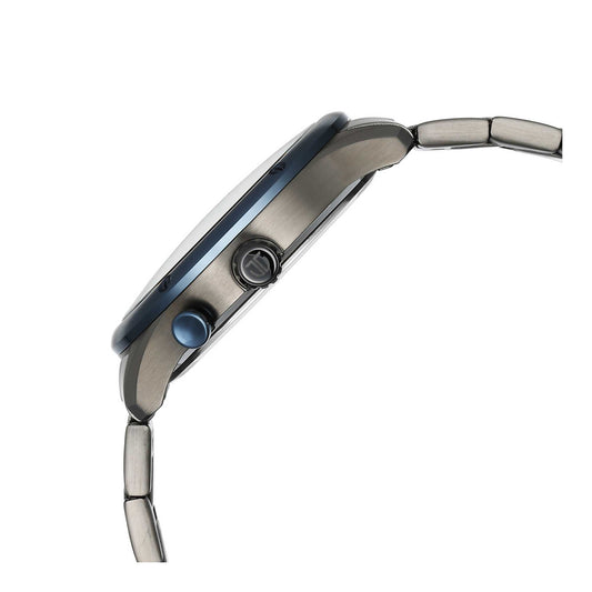 ساعة تيتان ستيلار متعددة الوظائف ذات مينا أزرق تناظري