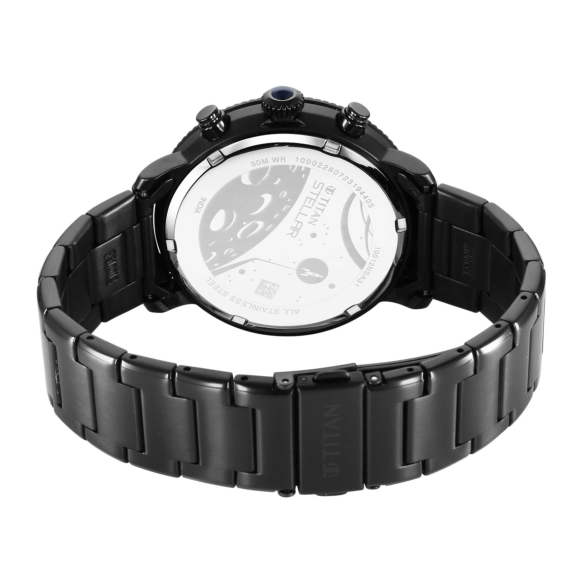 Titan Stellar Blue Dial Multifunctional Analog Watch