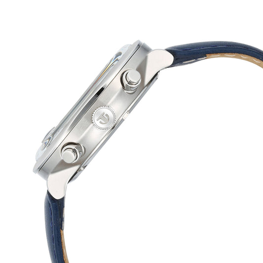 Titan Timeless Treasures Quartz Analog Dual Time Blue Dial With Blue Color Leather Strap Watch For Men