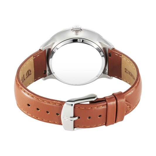 Titan Timeless Treasures Quartz Alog with Date Green Dial With Brown Color Leather Strap Watch For Men (10023SL01)