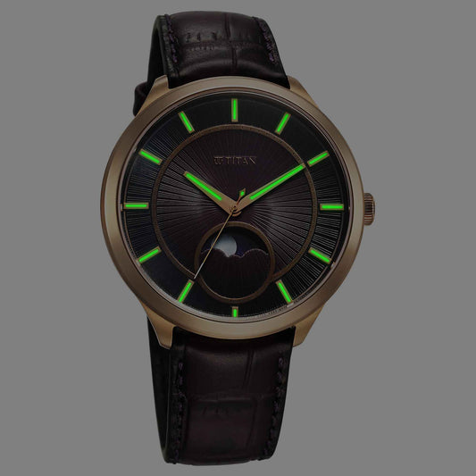 ساعة تيتان ستيلار كايلوم صن مون ذات ميناء فرعي بنفسجي