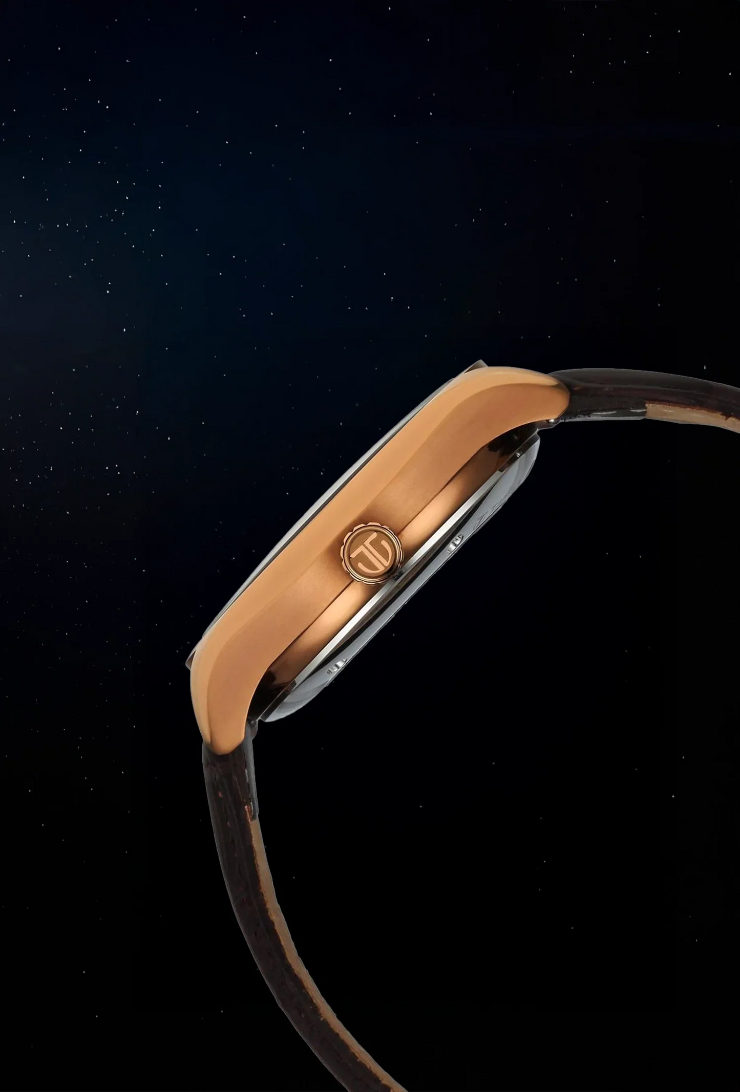 Titan Stellar Starburst Brown Dial Concealed Automatic Watch