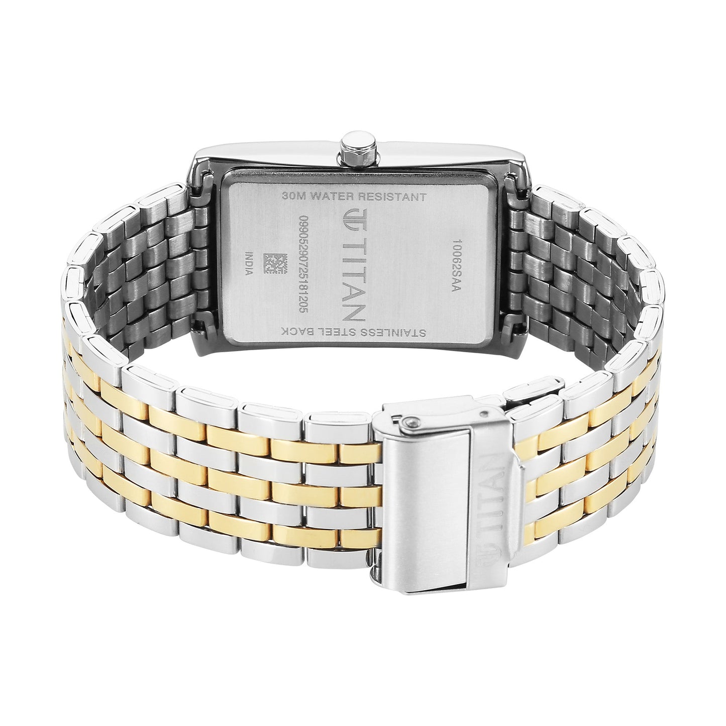 Titan Quartz Silver Dial Stainless Steel Strap Watch For Gents 10062BM01