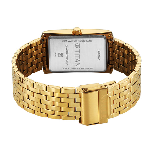 Titan Gold Special Dial Stainless Steel Analog Watch for Men 10062YM01