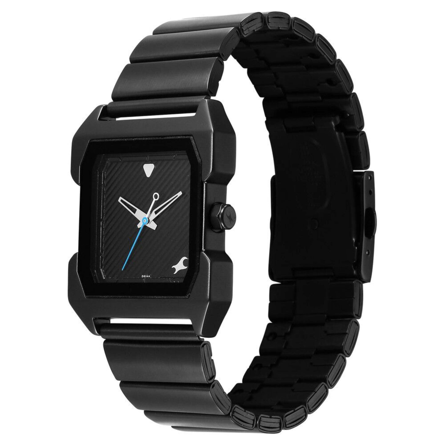 Fastrack Pulse Quartz Analog Black Dial With Black Stainless steel Strap Watch for Guys