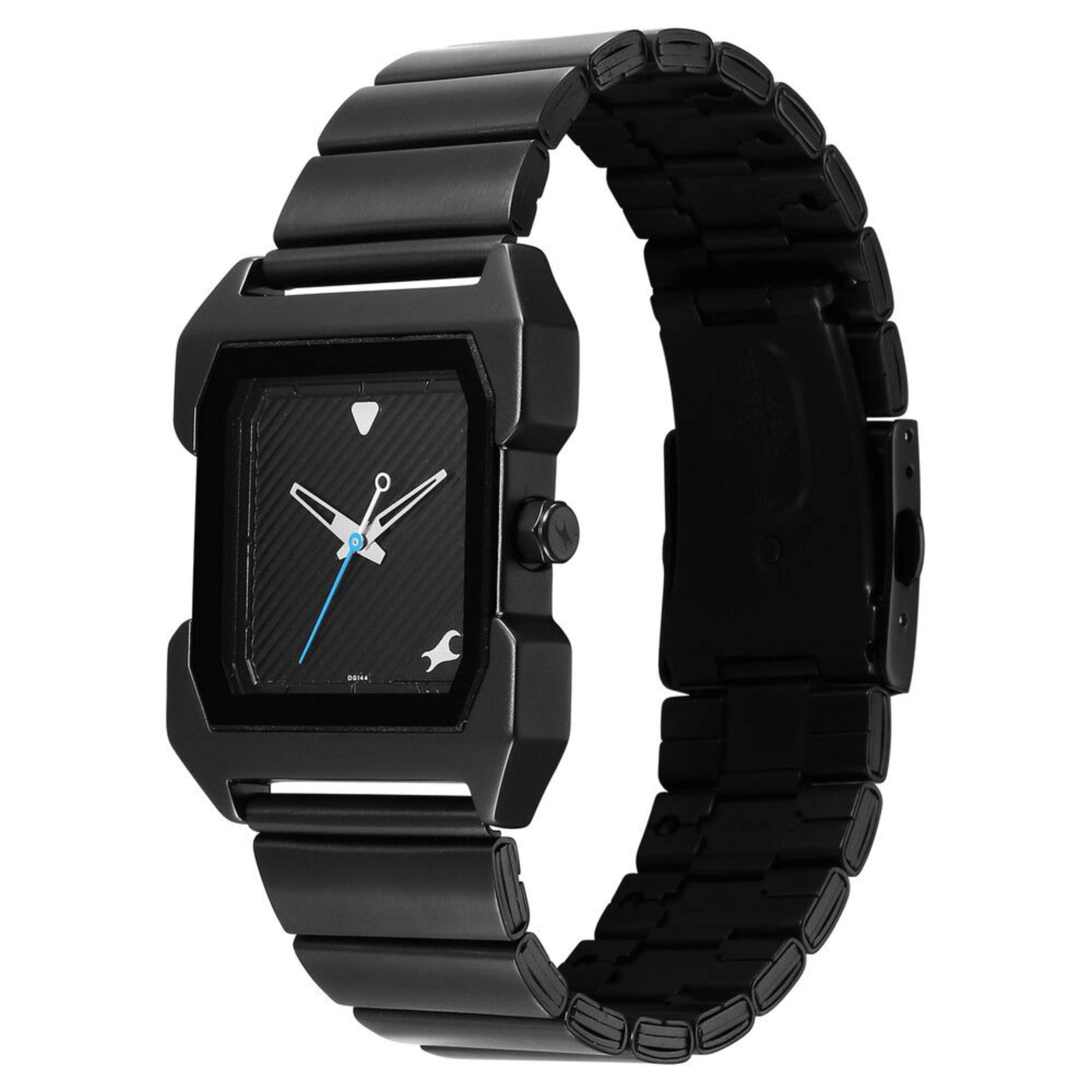 Fastrack Pulse Quartz Analog Black Dial With Black Stainless steel Strap Watch for Guys