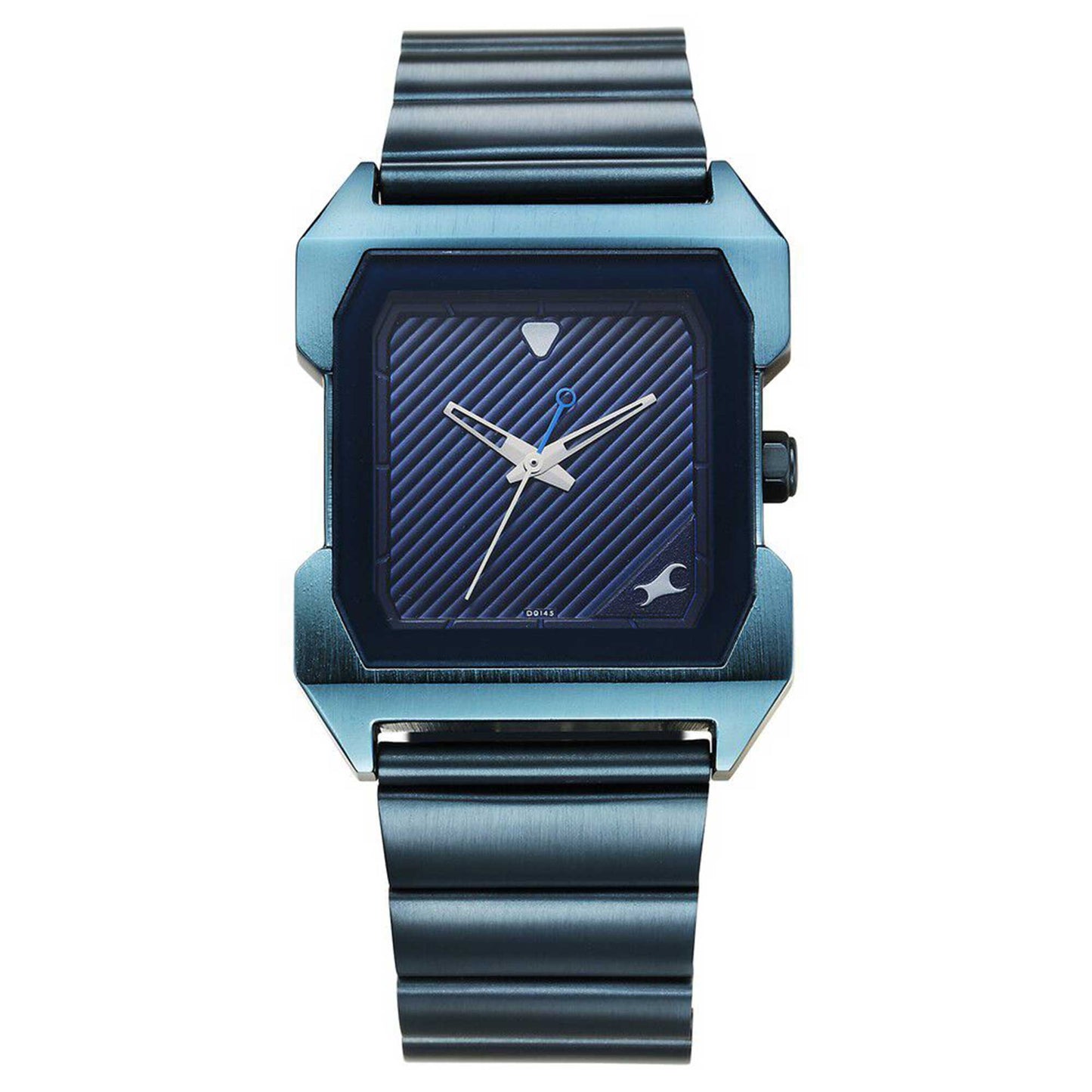 Fastrack Pulse Quartz Analog Blue Dial Blue Stainless Steel Strap Watch For Guys