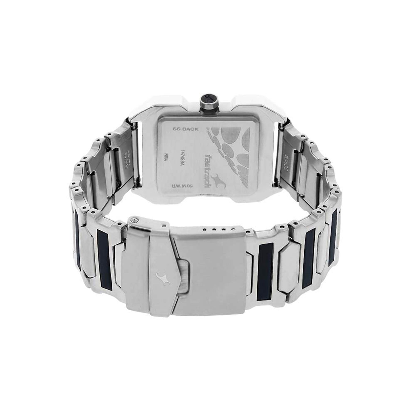 Fastrack Silver Special Dial Metal Strap Analog Watch for Men