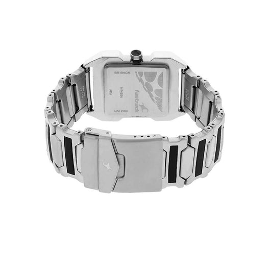 Fastrack Black Dial Alog Watch for Men (1474SM02)