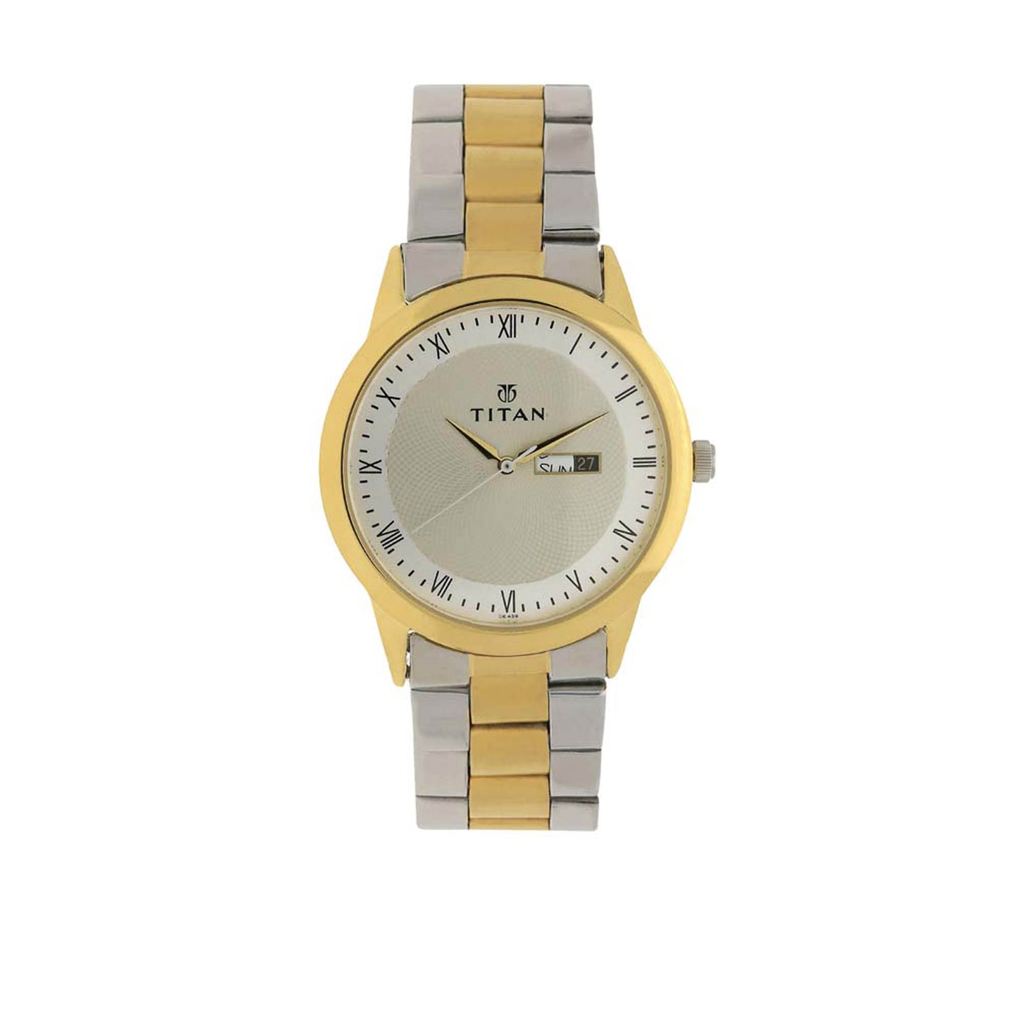 Titan Regalia Champagne Dial Alog Watch for Men (1584BM02)