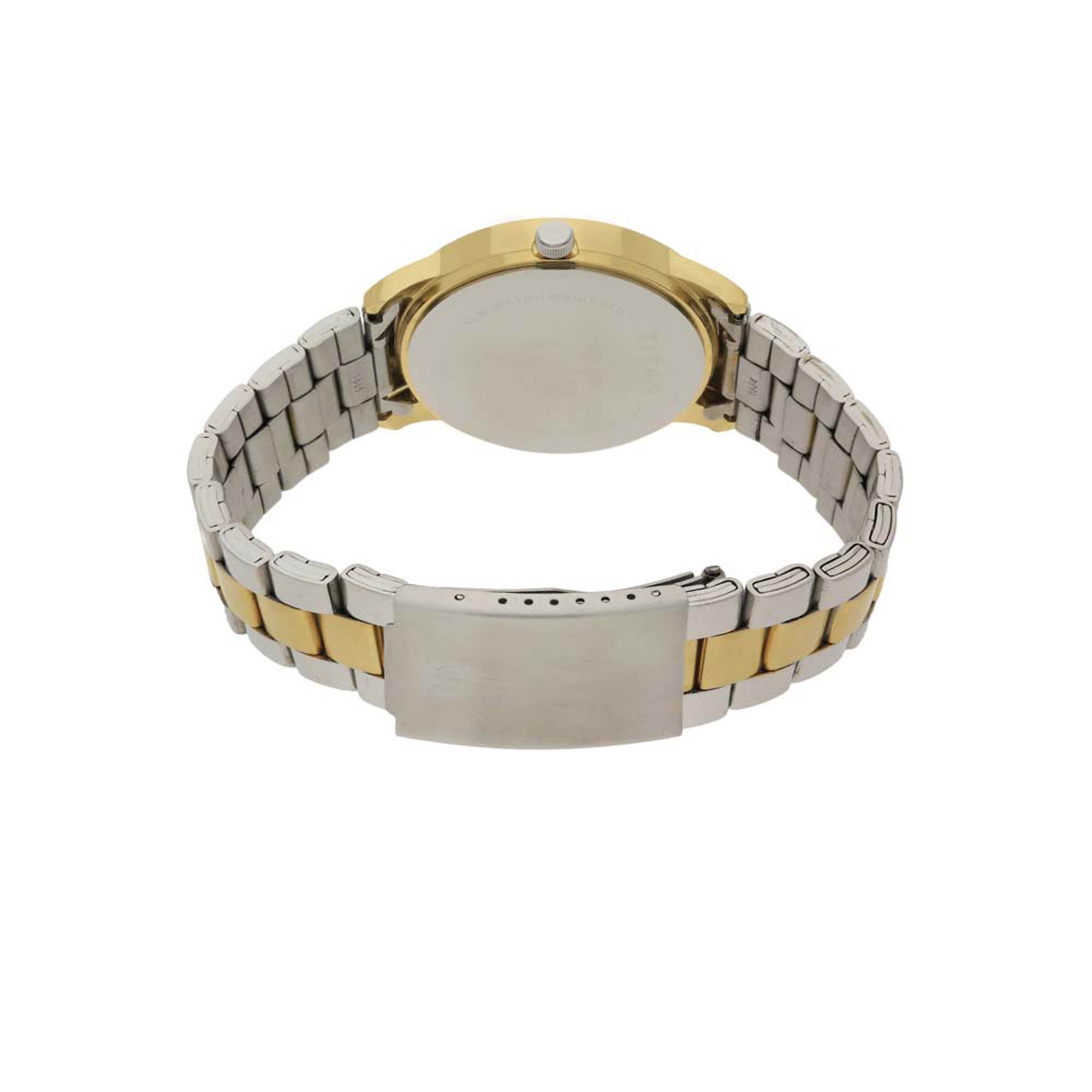 Titan Regalia Champagne Dial Alog Watch for Men (1584BM02)