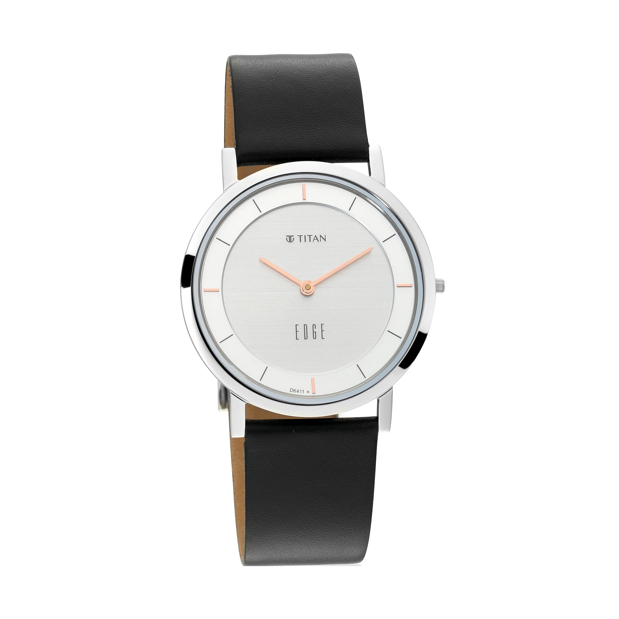 Edge watch with Silver white dial with Rosegold highlights (1595SL06)