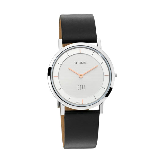 Edge watch with Silver white dial with Rosegold highlights (1595SL06)
