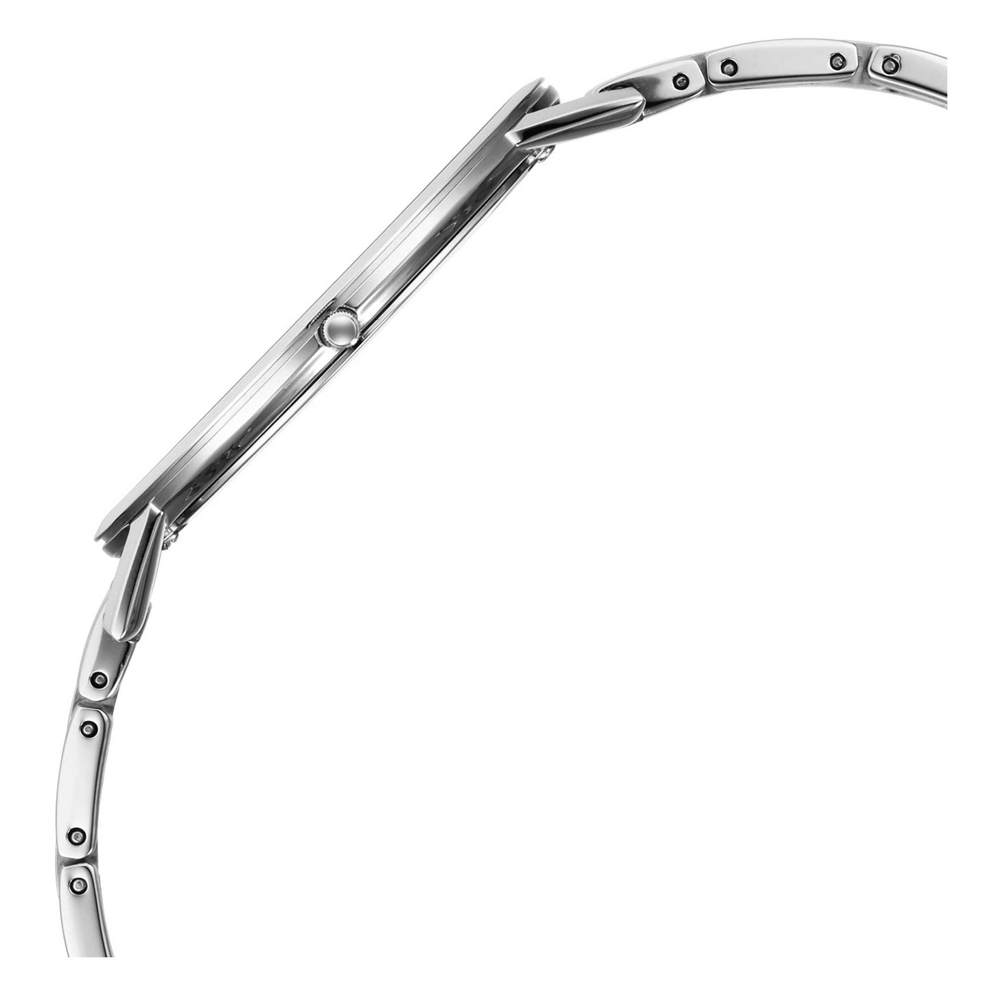 Edge Silver White Dial Metal Strap Watch (1595SM01)