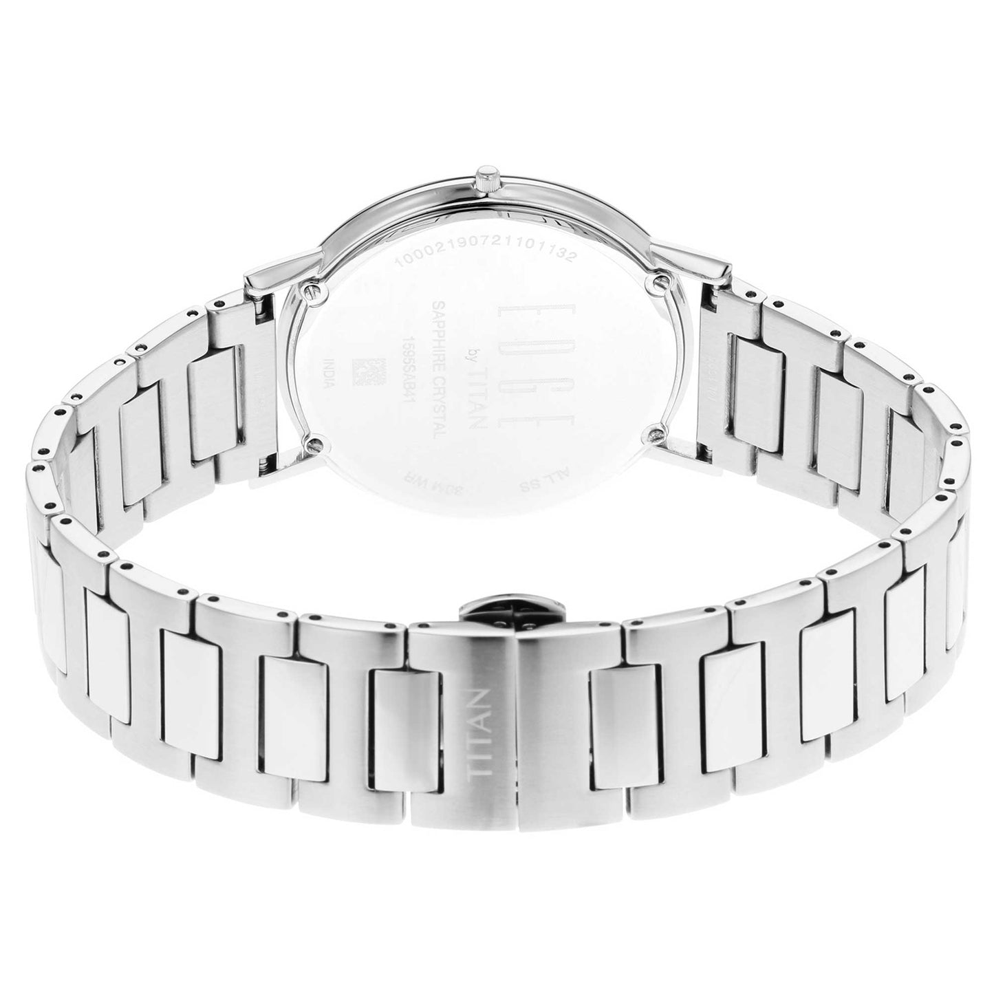 Edge Silver White Dial Metal Strap Watch (1595SM01)