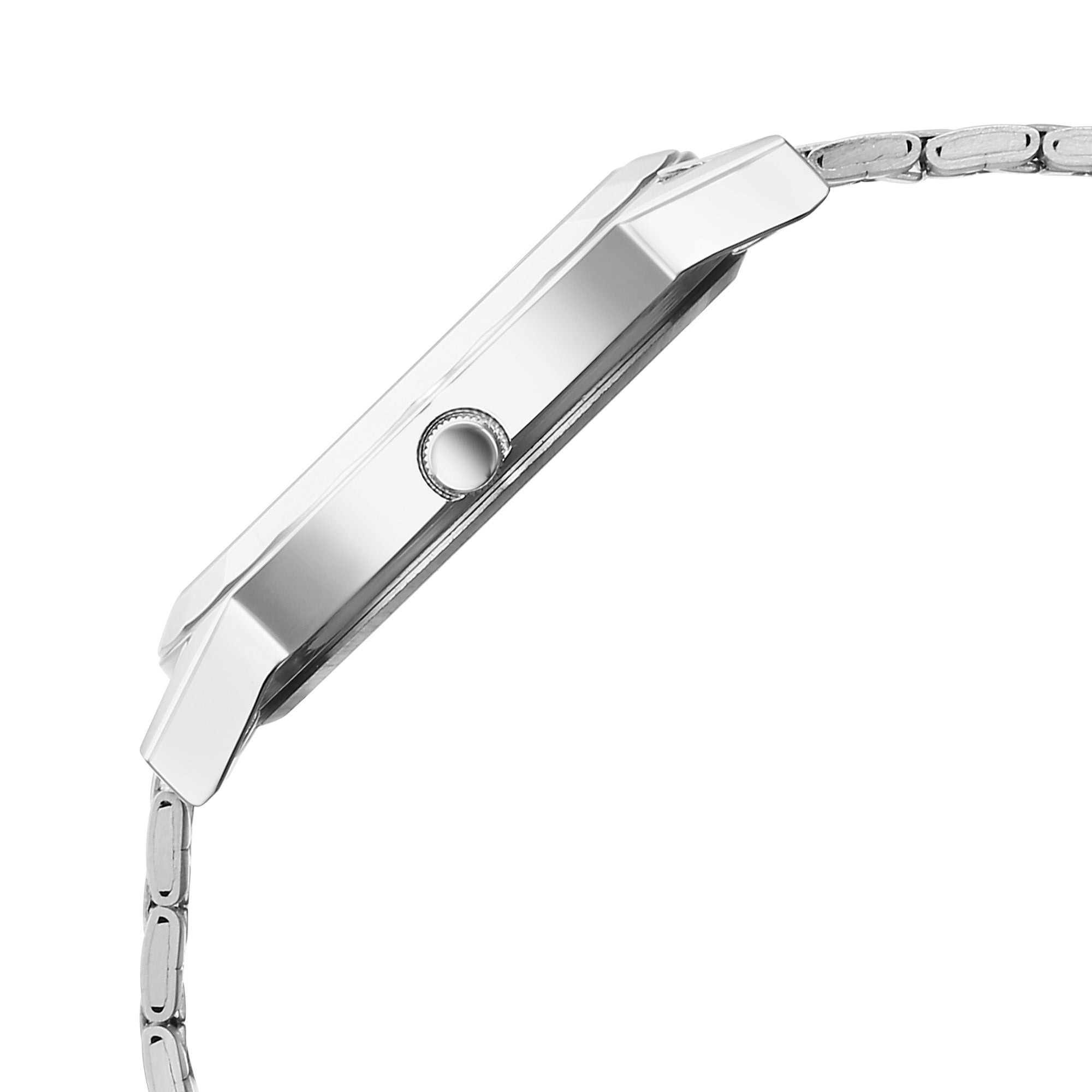 Titan Karishma Silver Dial Dual Color Stainless Steel Strap Analog Watch For Men