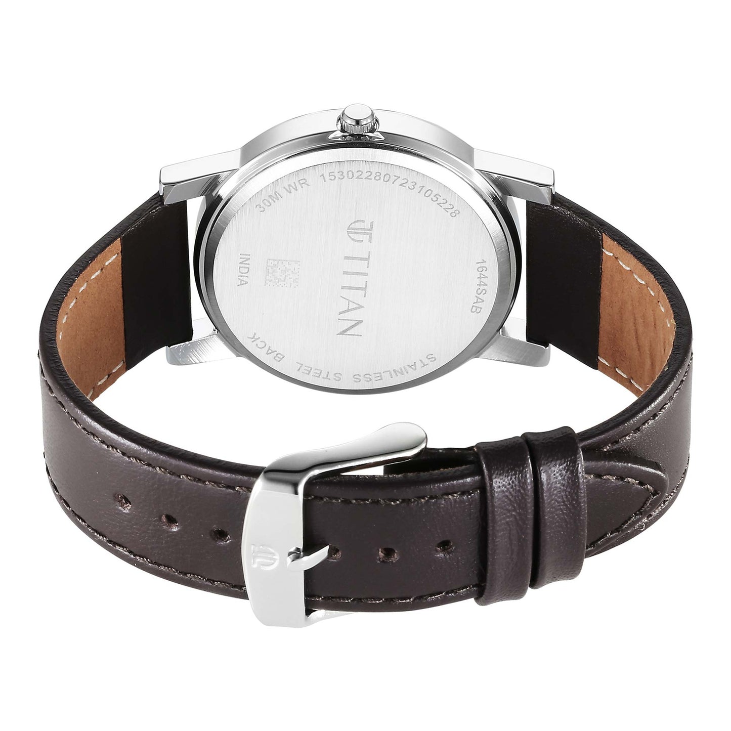 Titan Karishma Zing Strap Material Leather Dial Colour Brown 1644SL01