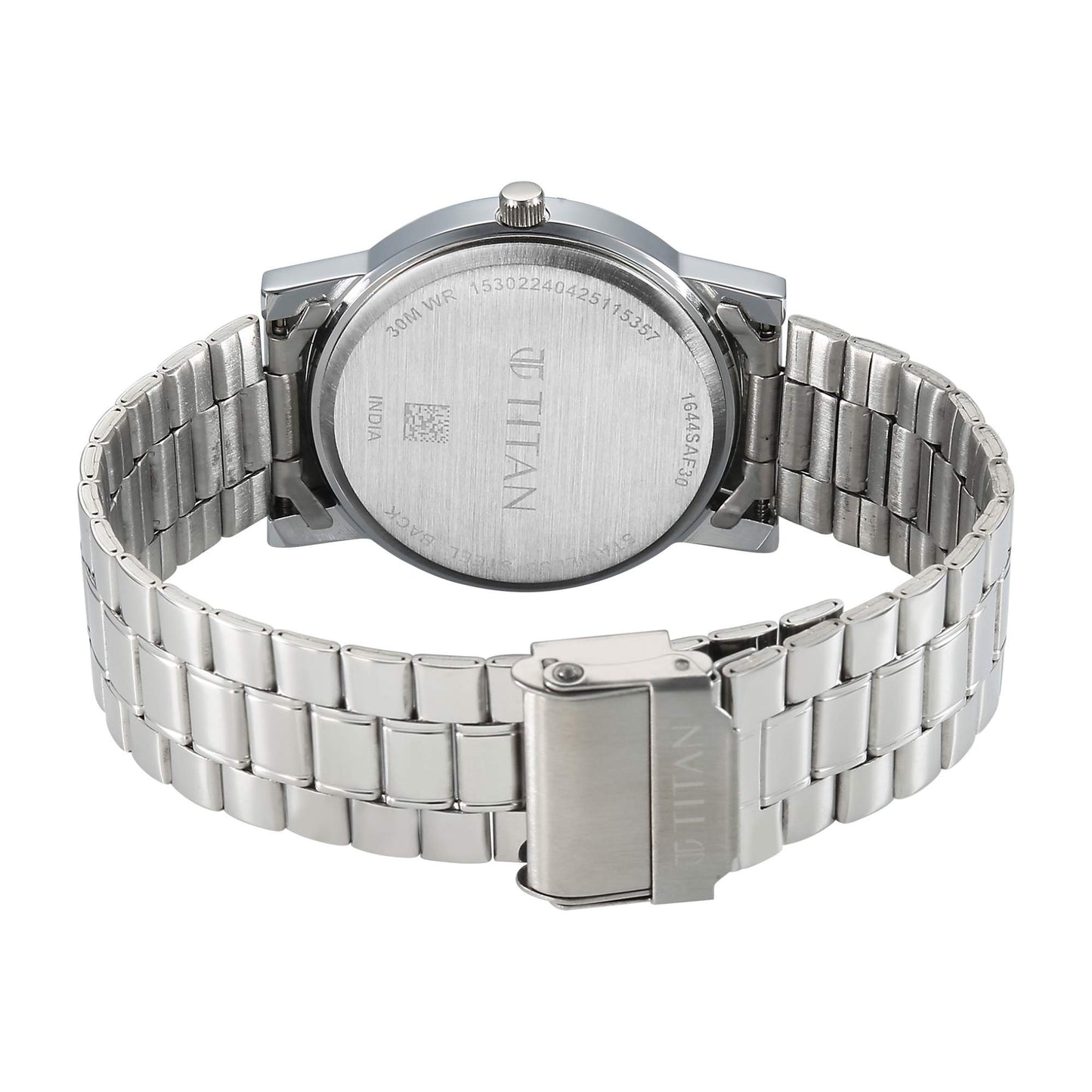 Titan Karishma Blue Dial Silver Stainless Steel Strap Analog Watch For Men