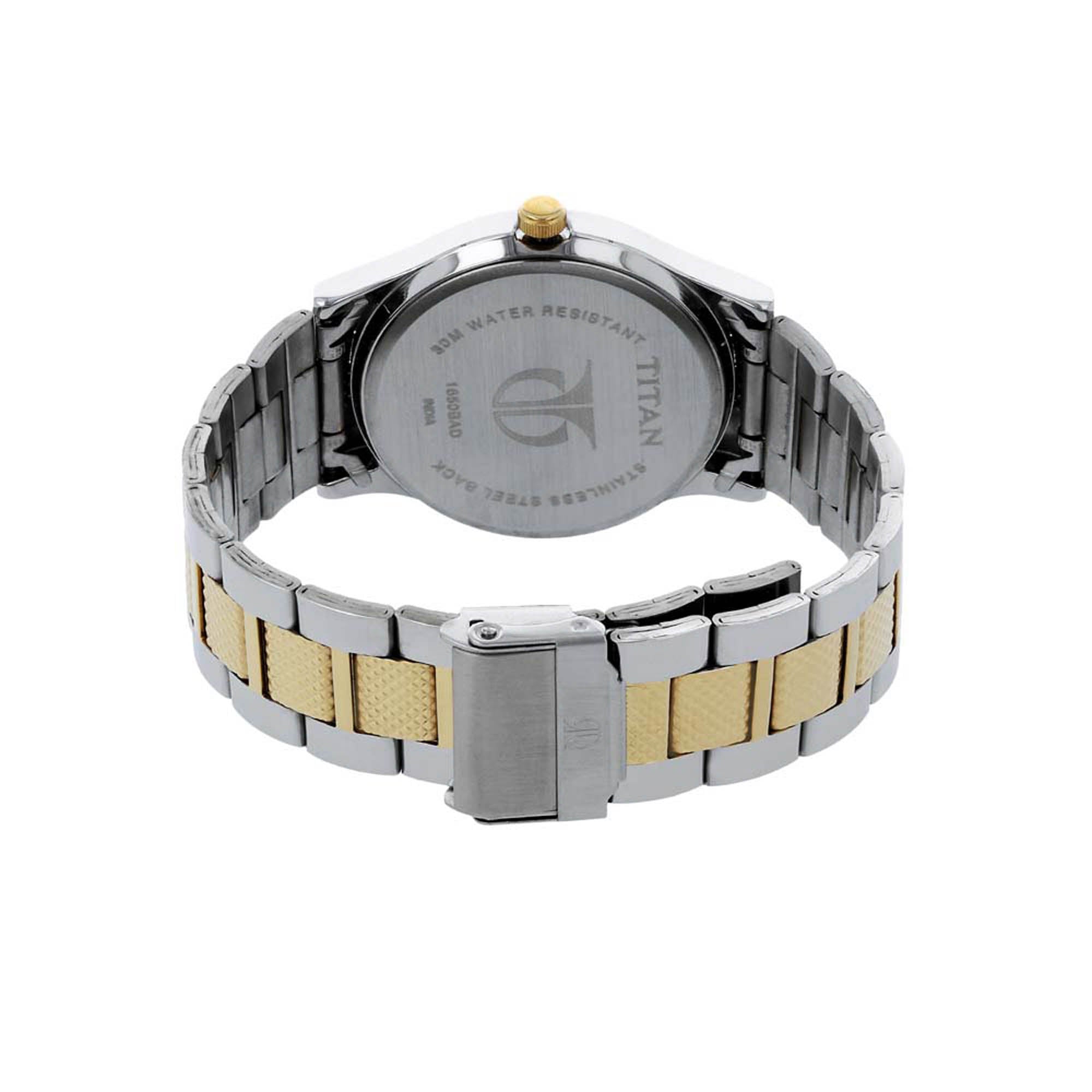 Titan Silver Dial Alog Watch for Men (1650BM03)