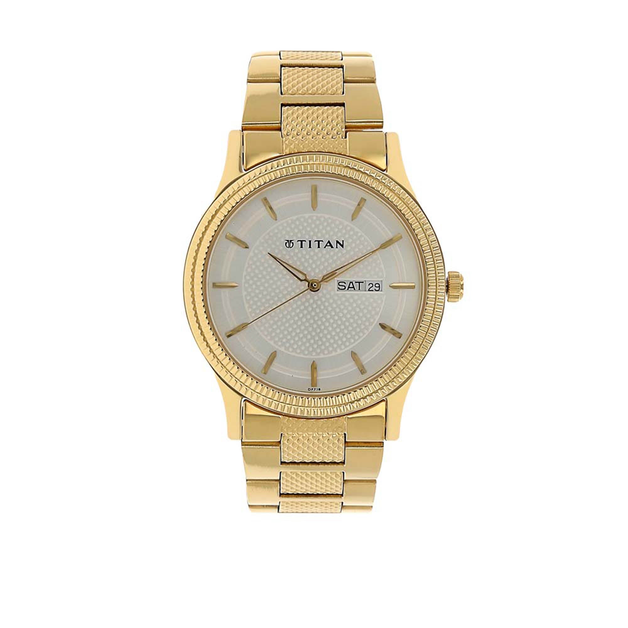 Titan Silver Dial Alog Watch for Men (1650YM05)