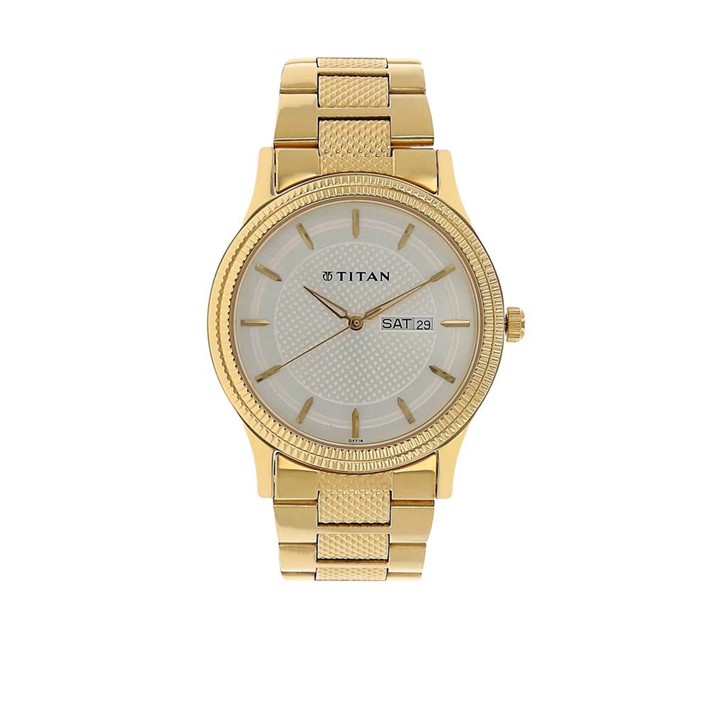 Titan Silver Dial Alog Watch for Men (1650YM05)