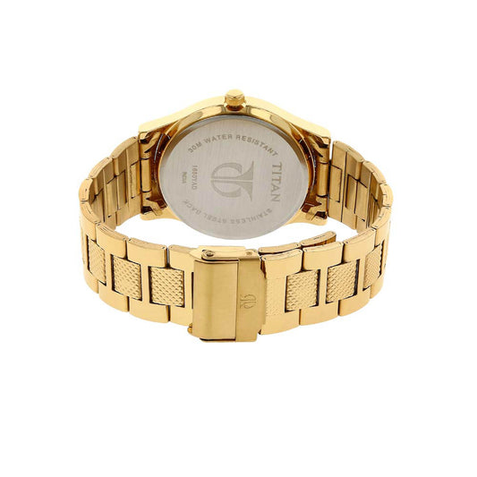 Titan Silver Dial Alog Watch for Men (1650YM05)