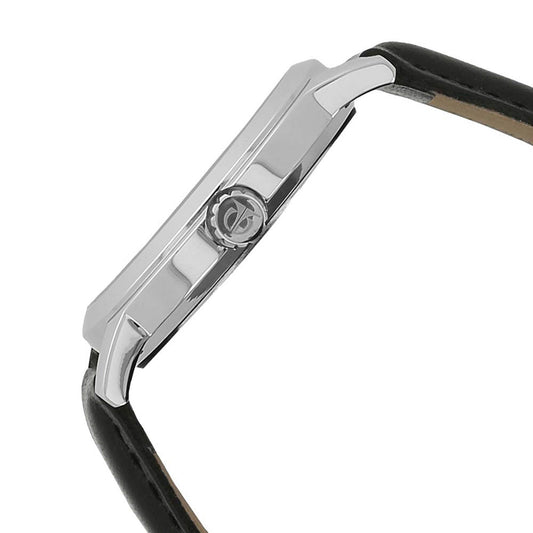 Titan Quartz Analog Silver Dial Leather Strap Watch for Men