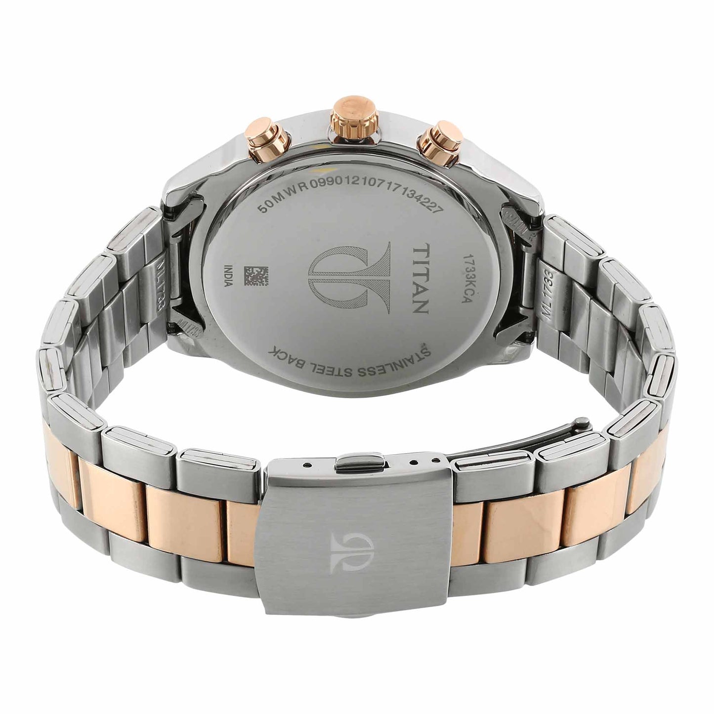 Titan Neo Bandhan White Dial Alog Watches for Pair (17332570KM01)