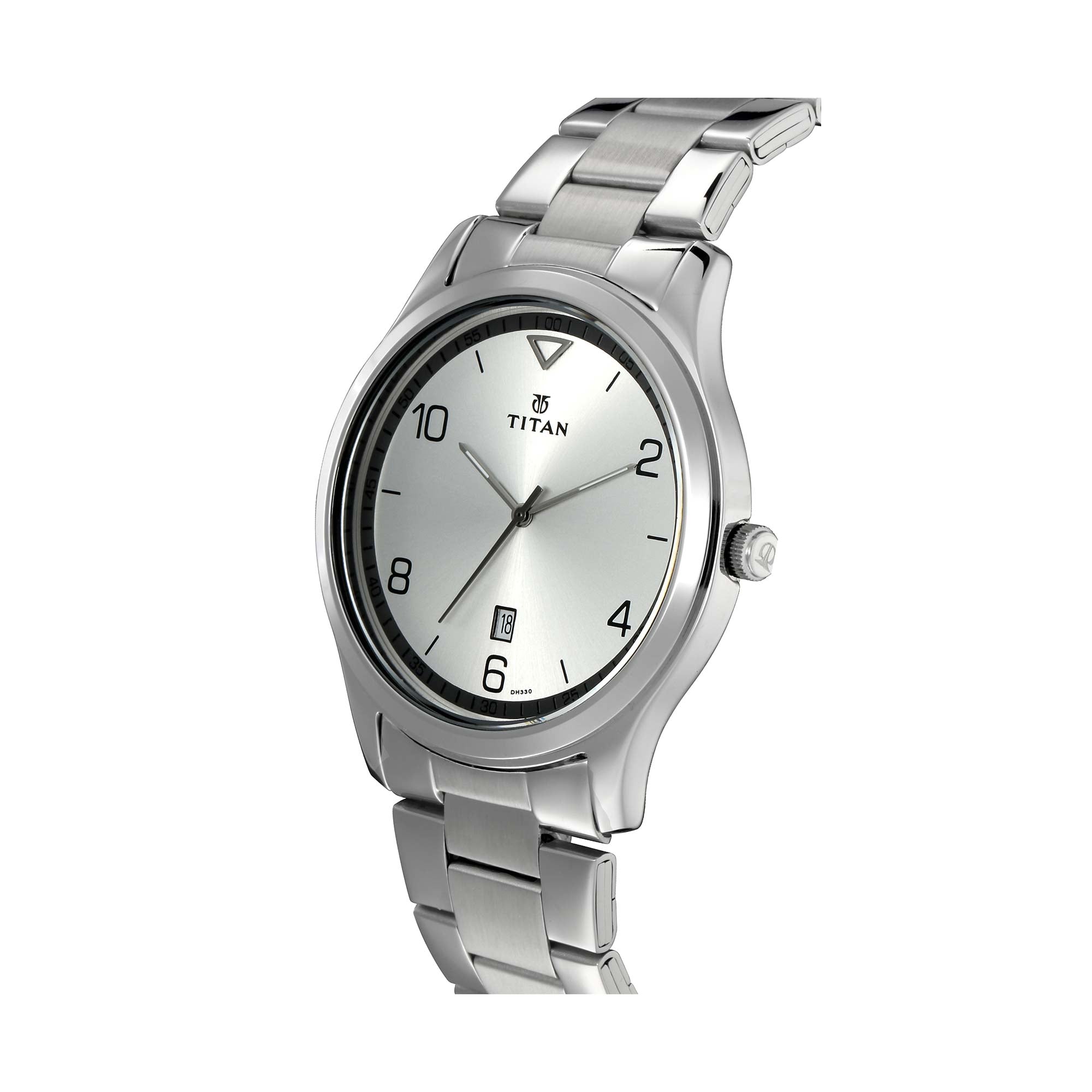 Titan Neo White Dial Alog Watch for Men (1770SM01)
