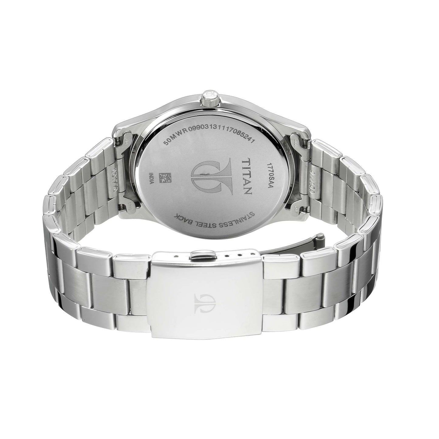 Titan Neo White Dial Alog Watch for Men (1770SM01)