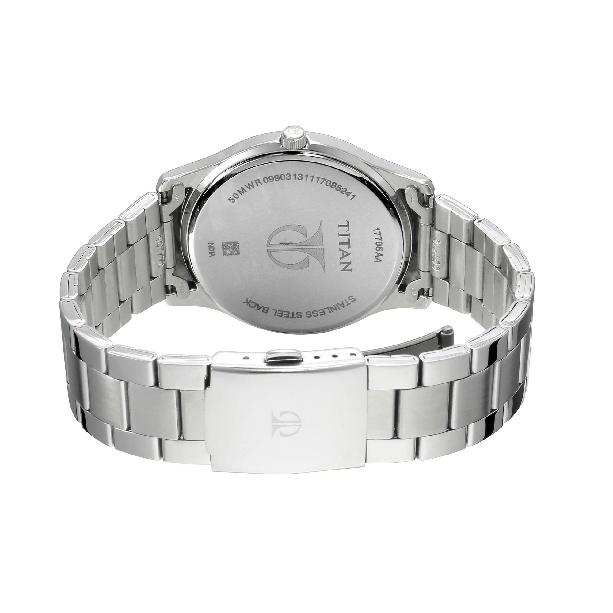 Titan Neo White Dial Alog Watch for Men (1770SM01)