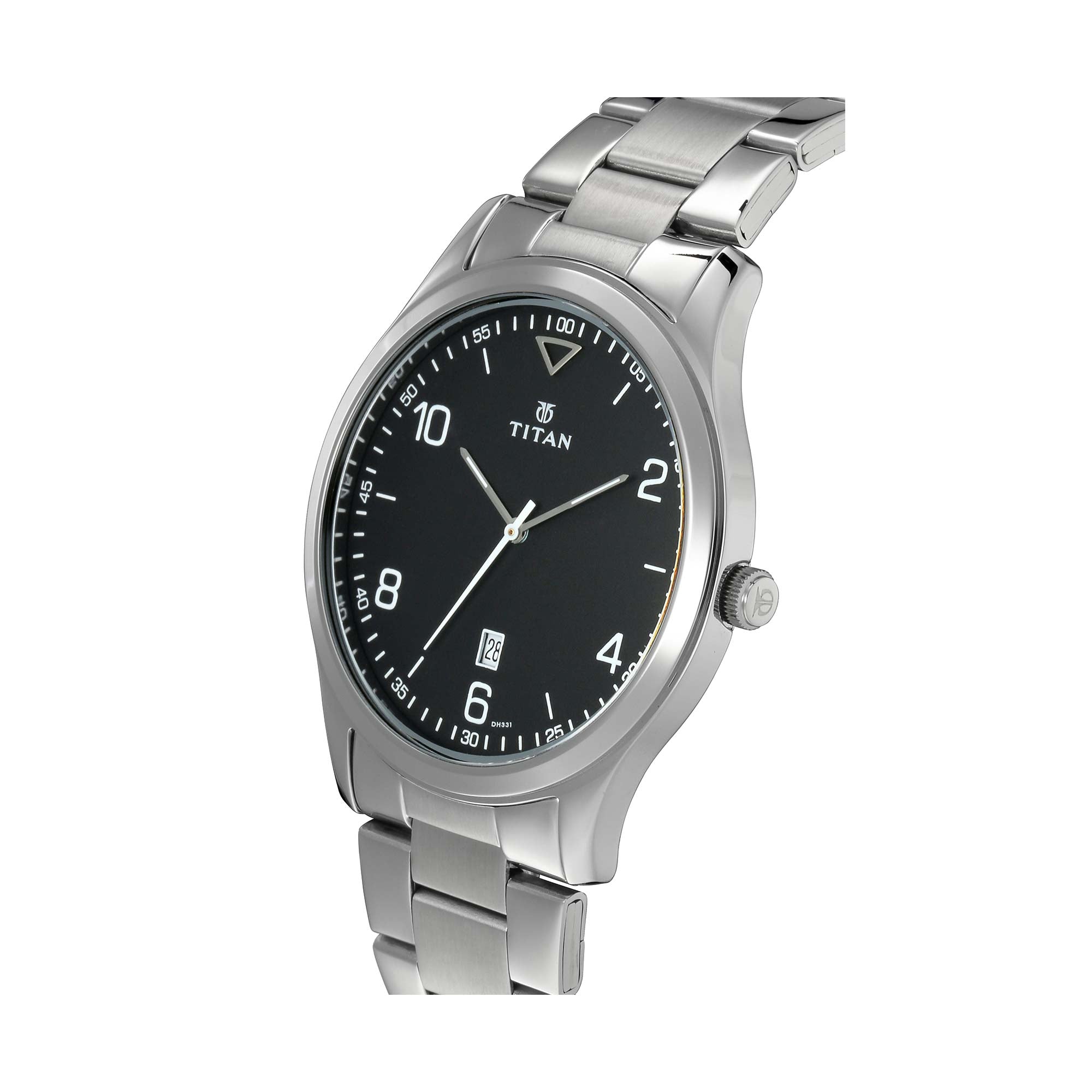 Titan Neo Black Dial Alog Watch for Men (1770SM02)